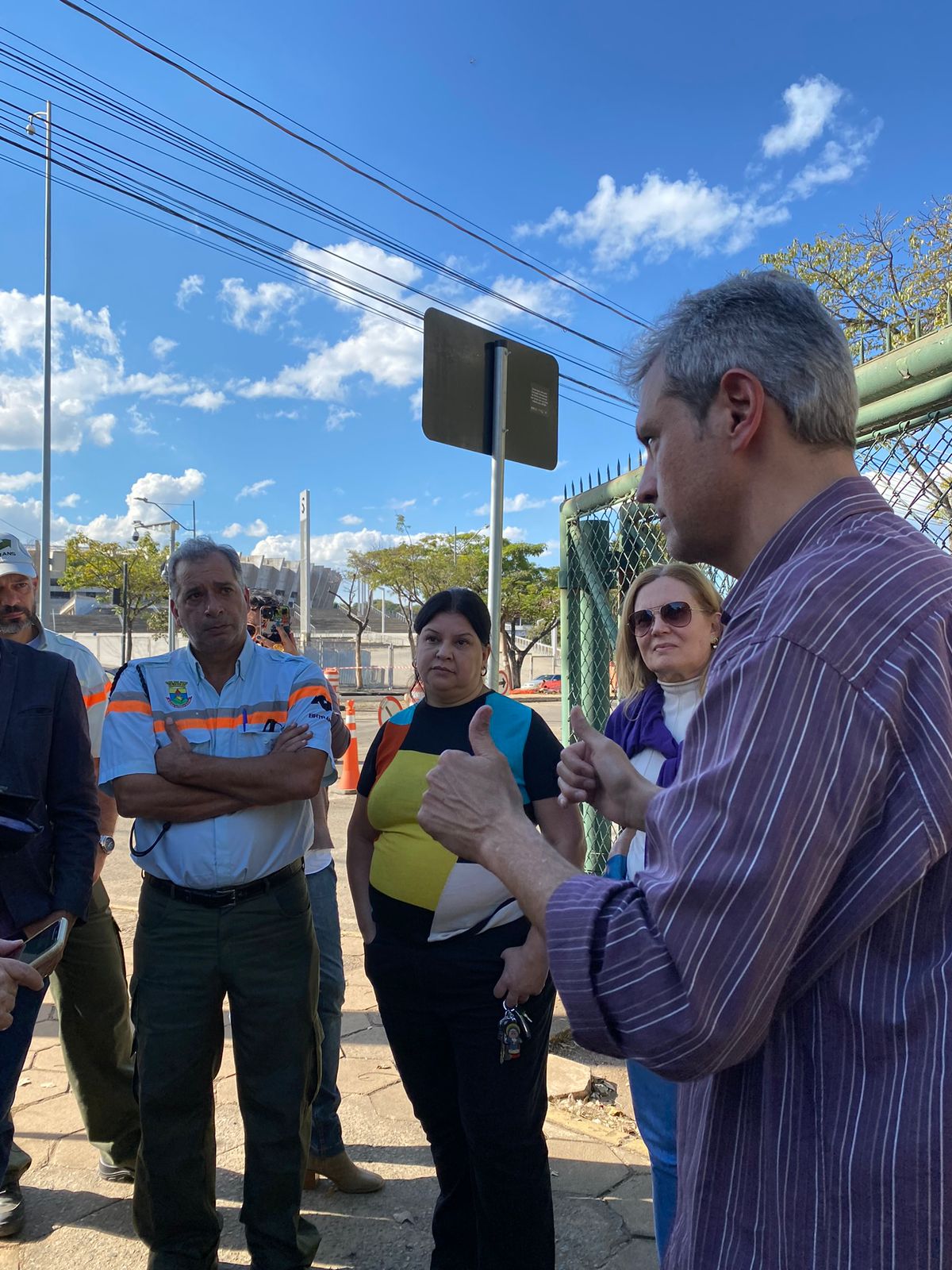 Vereador Sérgio Fernando realiza visita técnica às obras do Stock Car