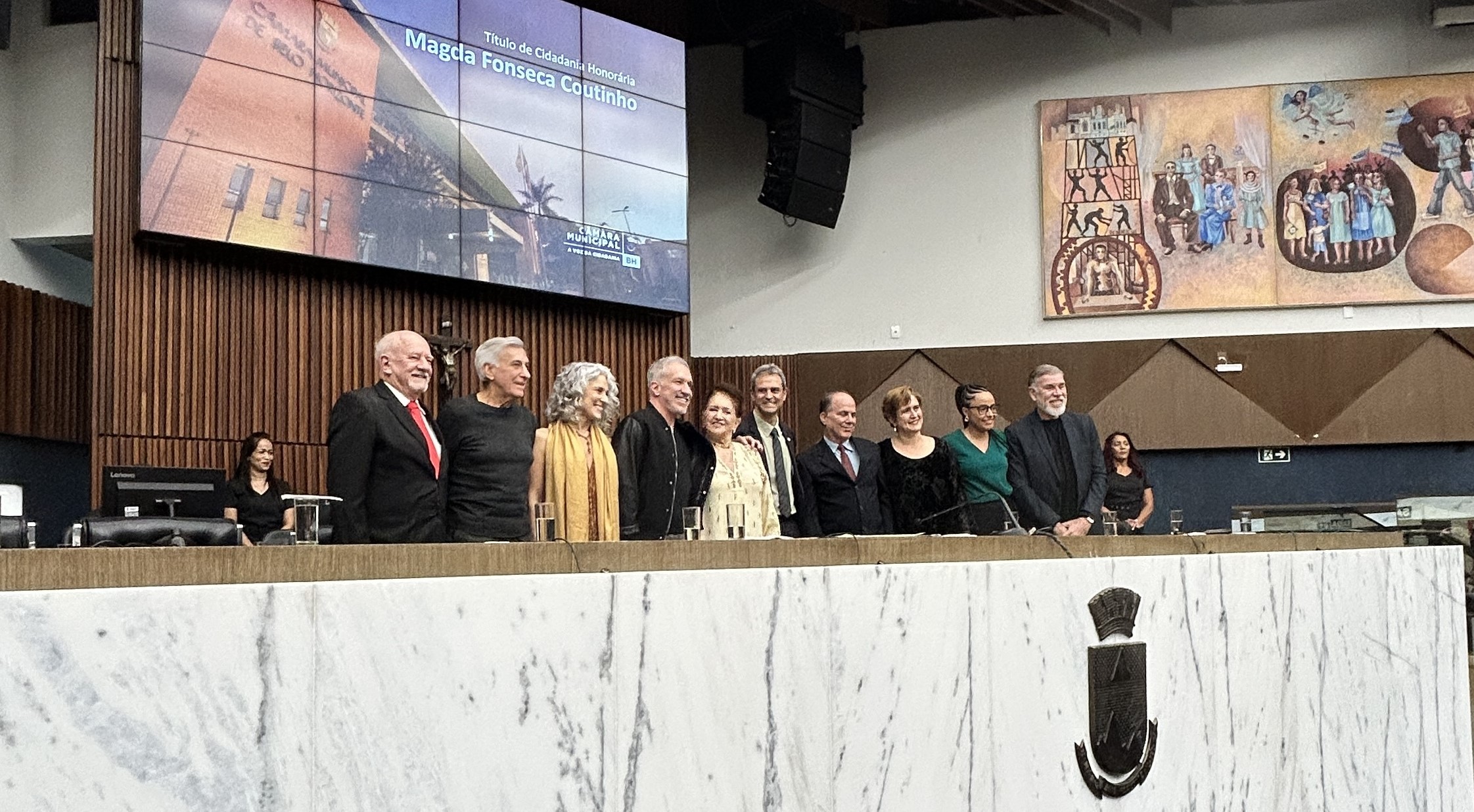 Solenidade cidadania honorária a Magda Coutinho Associação Querubins - mesa de honra